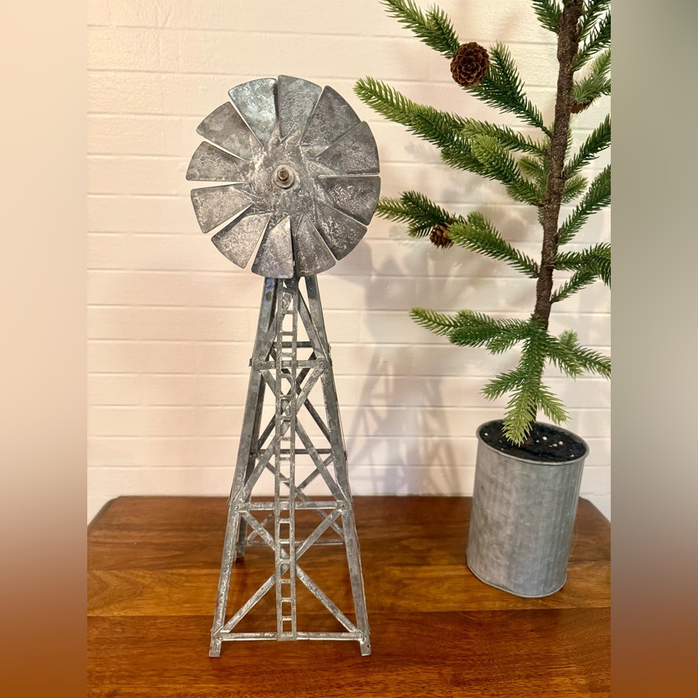 Concordville Anthropologie Terrain Zinc Metal Village Windmill